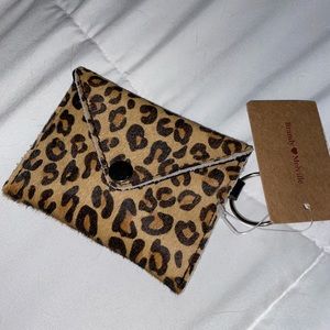 SOLD Brandy melville cheetah leopard wallet purse